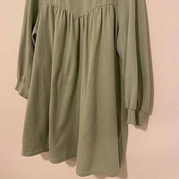 MONKI SAGE GREEN SWEATER DRESS - Picture 3 of 4